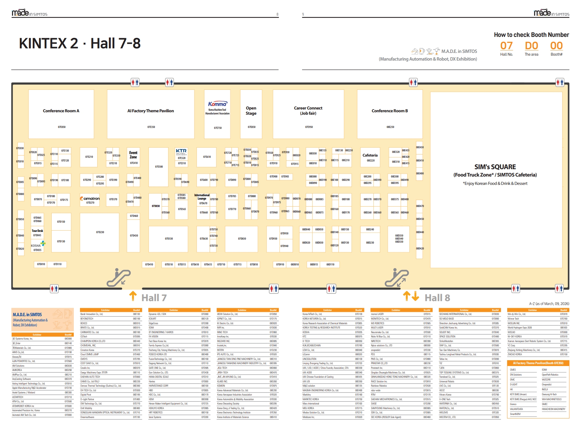 Outdoor exhibition booth layout
