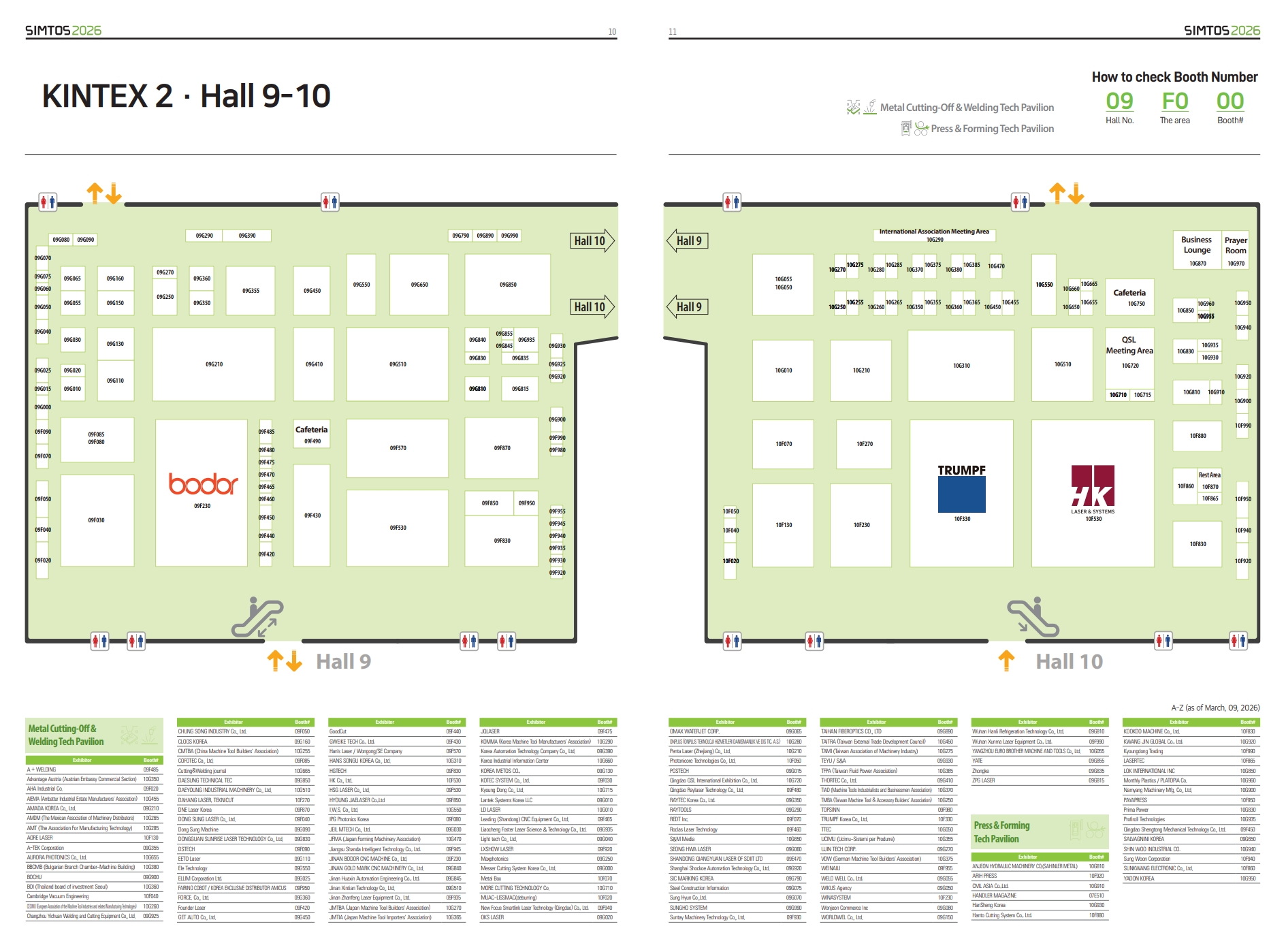 Detailed Booth Layout